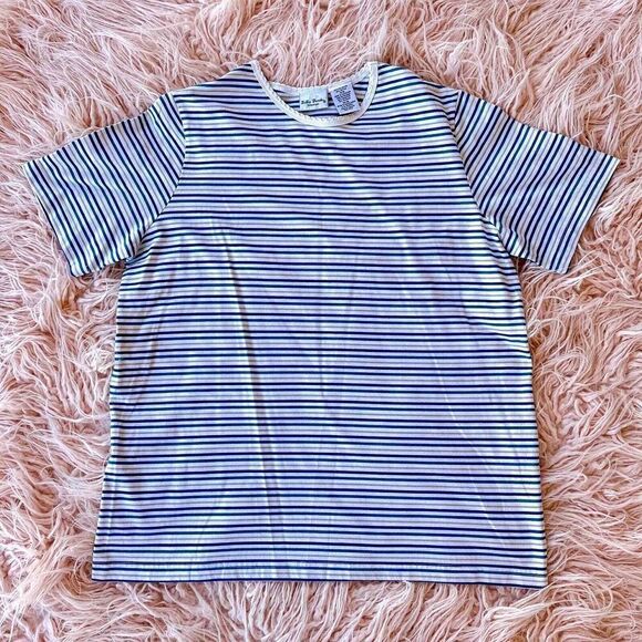 Women’s Vintage Size 14/16 Striped T-shirt - Picture 1 of 5